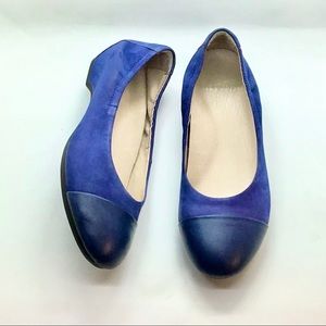 Dansko Women’s Blue Suede Flats